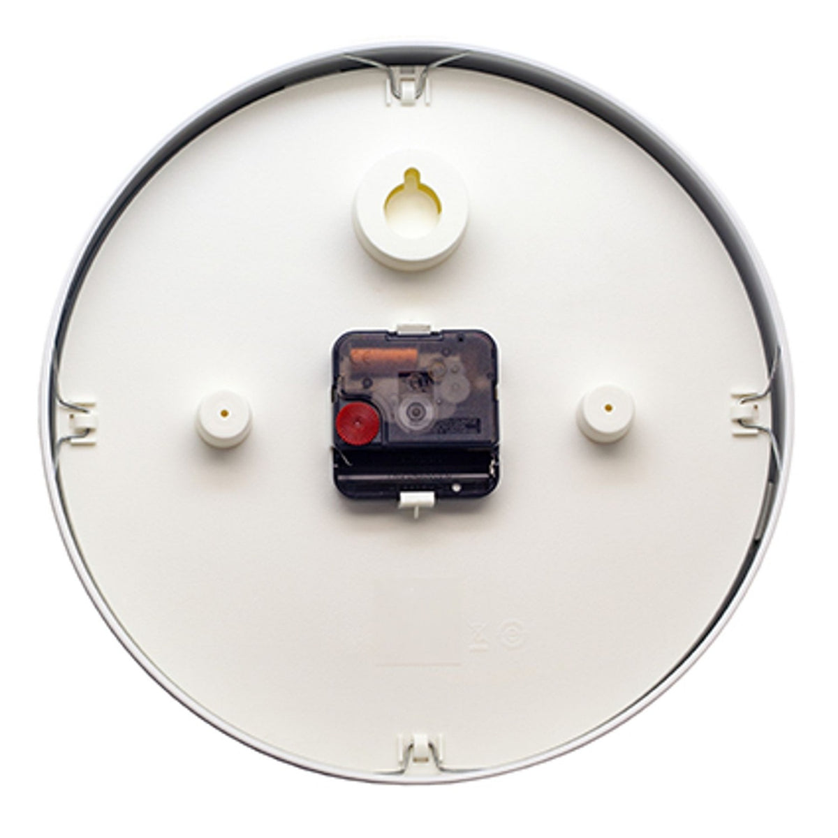Retro II Round Metal Analogue Wall Clock 25cm - White & Gold