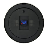 Station Aluminium Wall Clock with White Face 35cm - Silver