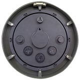 Tiled Indoor/Outdoor Thermometer Wall Clock 43.5cm - Grey