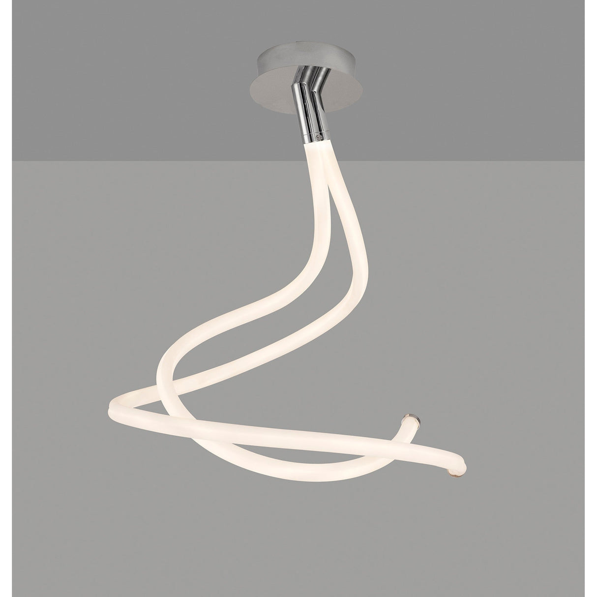 Nur II LED Semi-Flush Ceiling Light 50W 3000K – Chrome