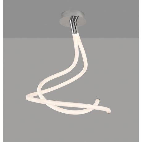 Nur II LED Semi-Flush Ceiling Light 50W 3000K – Chrome