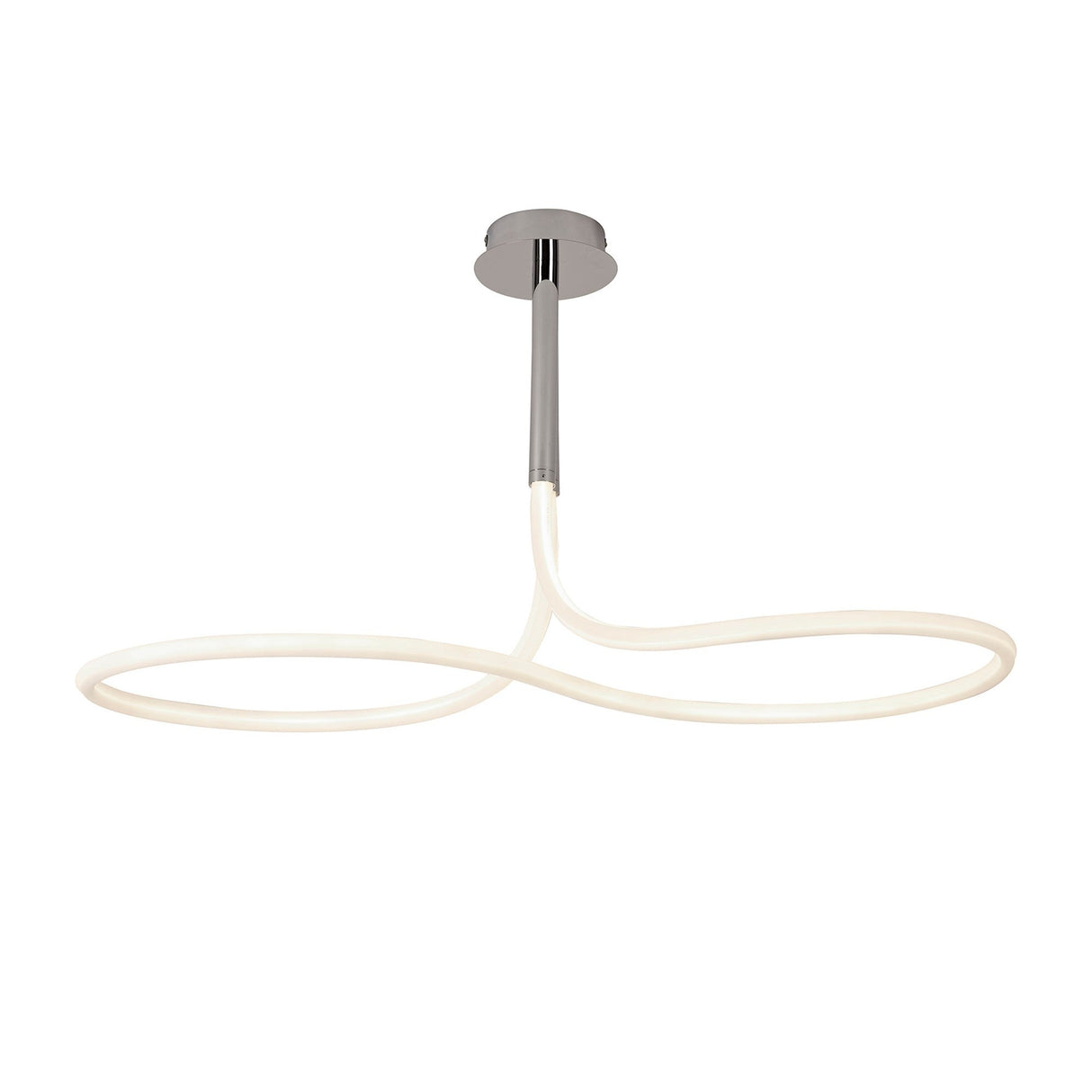 Nur II LED Linear Semi-Flush Ceiling Light 50W 3000K – Chrome