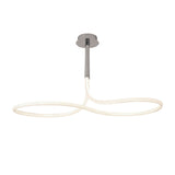 Nur II LED Linear Semi-Flush Ceiling Light 50W 3000K – Chrome