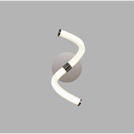 Nur II LED Wall Light 12W 3000K With Switch - Chrome