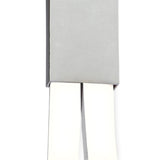 Nur Rectangular Dimmable LED Semi-Flush Ceiling Light 40W 3000K – Chrome