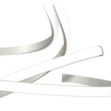 Nur Dimmable LED Semi-Flush Ceiling Light 50W 3000K – Polished Chrome