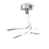Nur Dimmable LED Semi-Flush Ceiling Light 50W 3000K – Polished Chrome