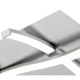 Nur Dimmable LED Flush Ceiling Light 34W 3000K - Silver