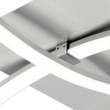 Nur Dimmable LED Flush Ceiling Light 34W 3000K - Silver