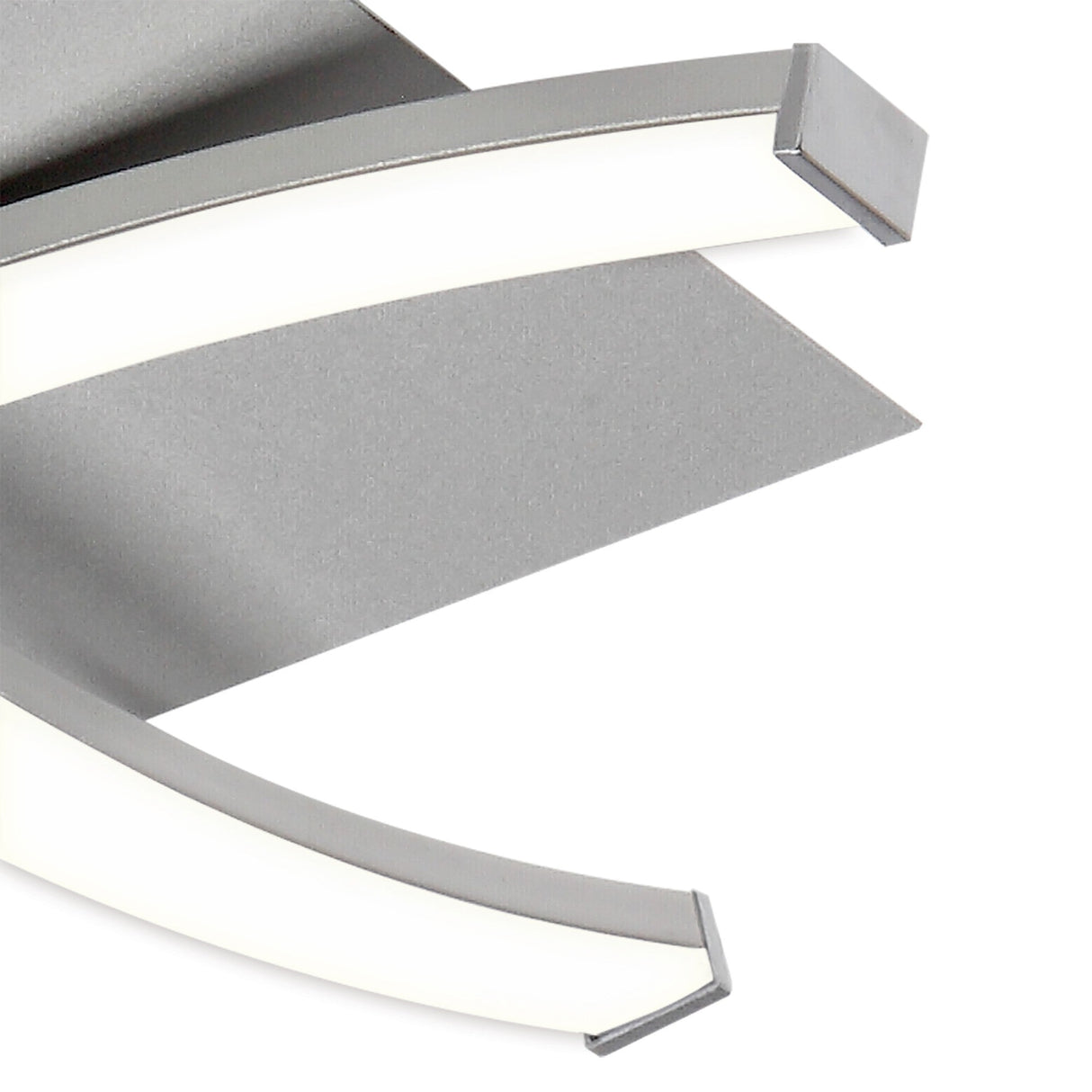 Nur Dimmable LED Flush Ceiling Light 34W 3000K - Silver