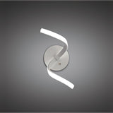 Nur Dimmable LED Wall Light 10W 3000K - Silver & Chrome