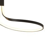 Nur Rectangular LED Semi-Flush Ceiling Light 40W 2800K – Brown Oxide