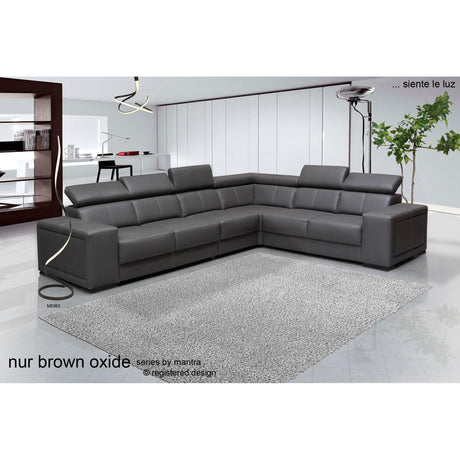 Nur LED Semi-Flush Ceiling Light 50W 2800K – Brown Oxide