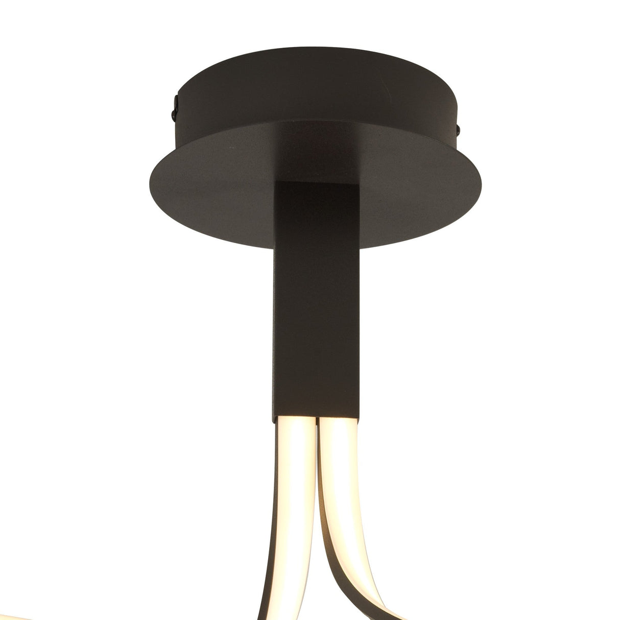 Nur Rectangular Dimmable LED Semi-Flush Ceiling Light 40W 2800K – Brown Oxide