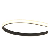 Nur Rectangular Dimmable LED Semi-Flush Ceiling Light 40W 2800K – Brown Oxide