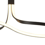 Nur Rectangular Dimmable LED Semi-Flush Ceiling Light 40W 2800K – Brown Oxide