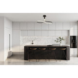 Nur Rectangular Dimmable LED Semi-Flush Ceiling Light 40W 2800K – Brown Oxide