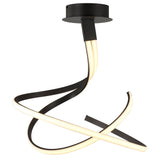 Nur Dimmable LED Semi-Flush Ceiling Light 50W 2800K – Brown Oxide