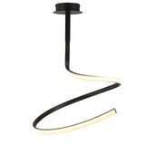 Nur Dimmable LED Semi-Flush Ceiling Light 30W 2800K – Brown Oxide