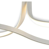 Nur Rectangular Dimmable LED Semi-Flush Ceiling Light 40W 3000K – White