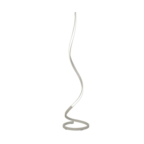 The Nur II Dimmable LED Floor Lamp 22W 3000K in White features a sleek metal stand and provides adjustable ambient lighting, perfect for modern interiors.