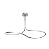 Nur XL LED Rectangular Semi-Flush Ceiling Light 50W 3000K – Chrome