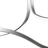 Nur XL LED Rectangular Semi-Flush Ceiling Light 50W 3000K – Chrome