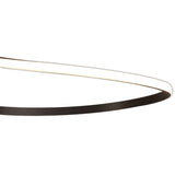 Nur XL LED Rectangular Semi-Flush Ceiling Light 50W 2800K – Brown Oxide