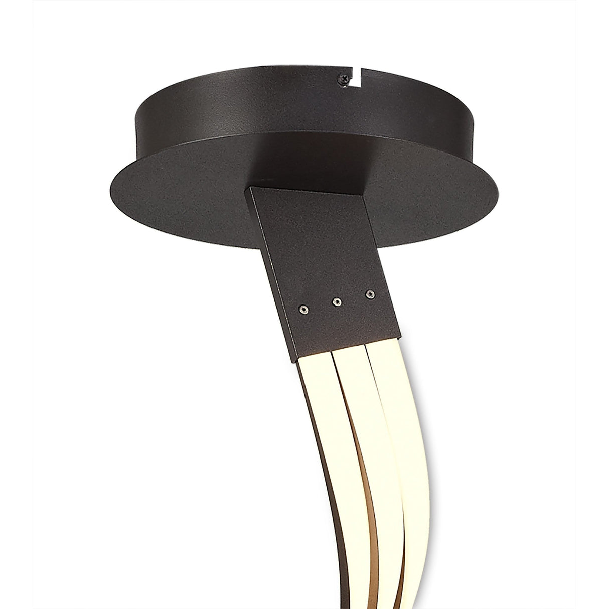 Nur XL Dimmable LED Semi-Flush Ceiling Light 80W 2800K – Brown Oxide