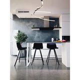 Nur XL Dimmable LED Semi-Flush Ceiling Light 80W 2800K – Brown Oxide