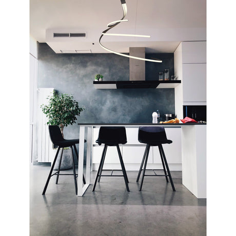 Nur XL Dimmable LED Semi-Flush Ceiling Light 80W 2800K – Brown Oxide