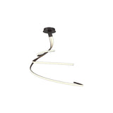 Nur XL Dimmable LED Semi-Flush Ceiling Light 80W 2800K – Brown Oxide