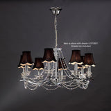 Nydia 75cm 8 Light Crystal Chandelier - Polished Chrome