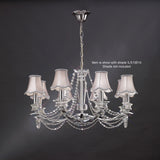 Nydia 75cm 8 Light Crystal Chandelier - Polished Chrome