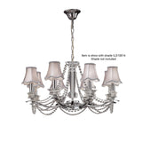 Nydia 75cm 8 Light Crystal Chandelier - Polished Chrome