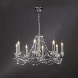 Nydia 75cm 8 Light Crystal Chandelier - Polished Chrome