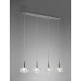O2 4 Light Bar Pendant Light - Polished Chrome