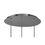 O2 3 Light Cluster Pendant Light - Polished Chrome