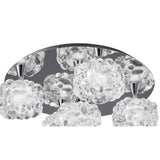 O2 5 Light Semi-Flush Ceiling Light - Polished Chrome