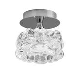 O2 1 Light Semi-Flush Ceiling Light - Polished Chrome