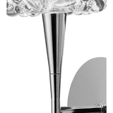 O2 1 Light Wall Light With Switch - Polished Chrome