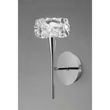 O2 1 Light Wall Light With Switch - Polished Chrome