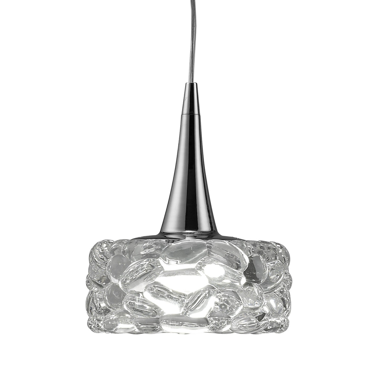 O2 Large 3 Light Bar Pendant Light - Polished Chrome