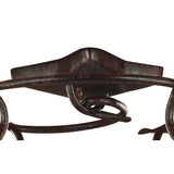 Oberture 4 Light Semi-Flush Ceiling Light - Brown/Black Oxide