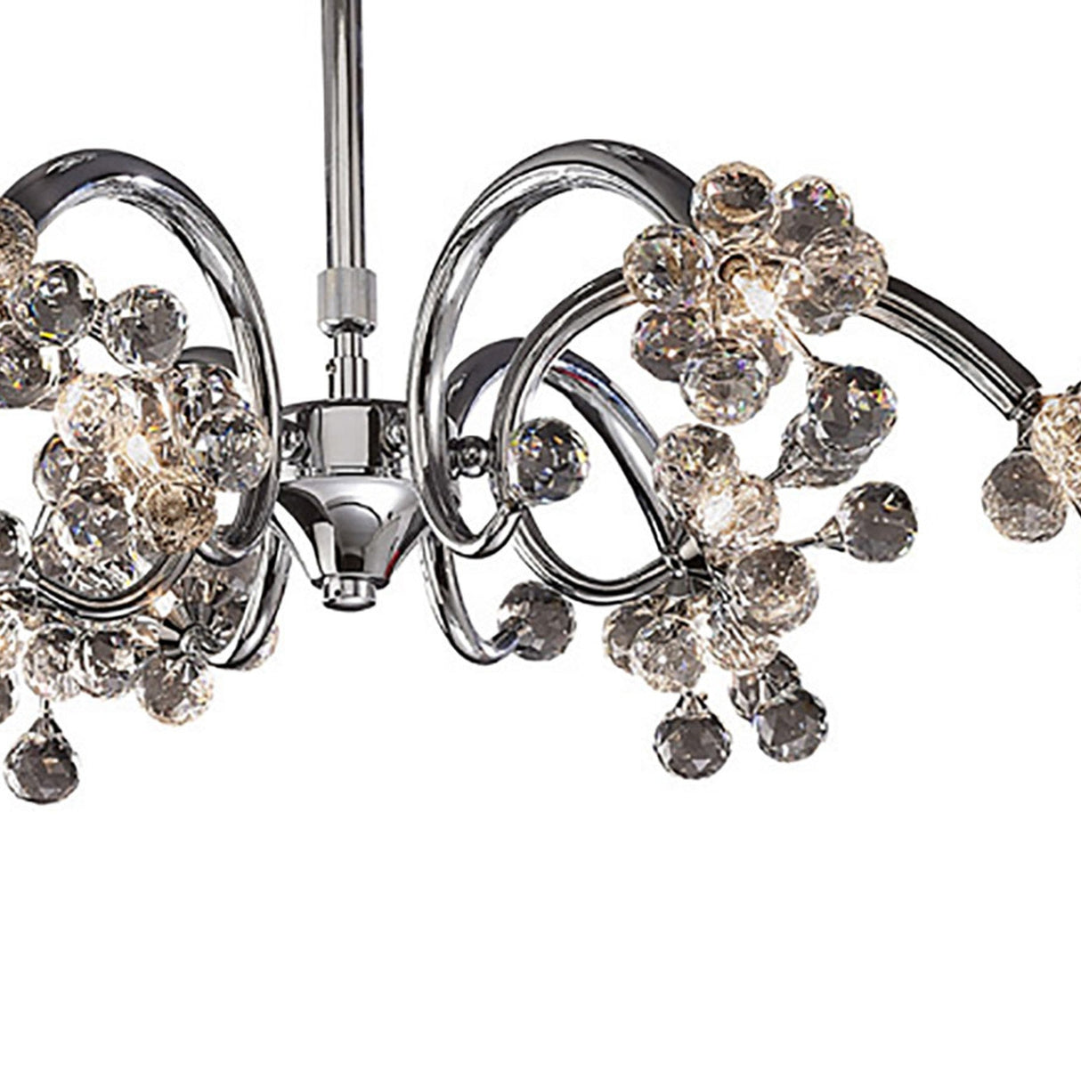 Octavia 65cm 9 Light Crystal Chandelier - Polished Chrome