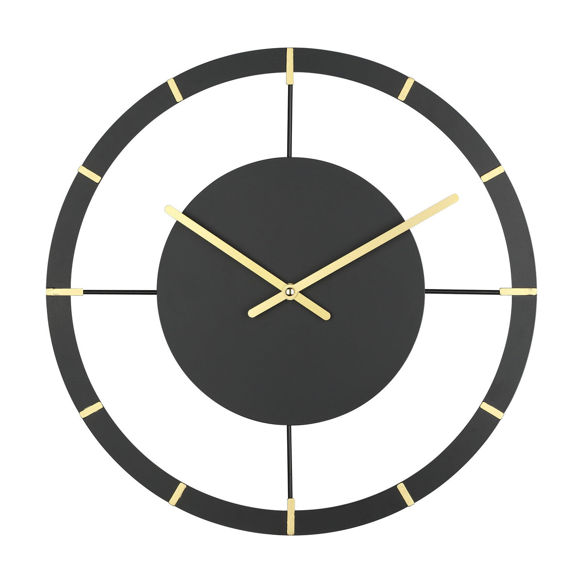 Okazaki Wall Clock - Black & Gold