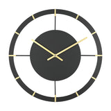 Okazaki Wall Clock - Black & Gold
