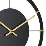 Okazaki Wall Clock - Black & Gold