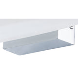 Ola LED Bathroom Mirror Wall Light – Polished Chrome & Frosted White