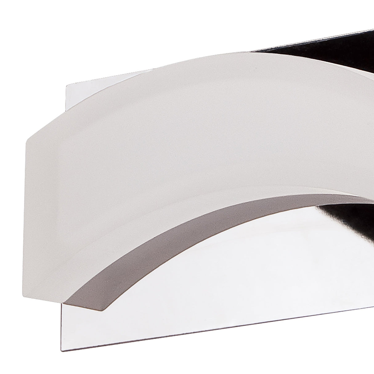 Ola Small LED Bathroom Wall Light – Polished Chrome & Frosted White